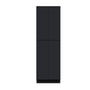Slim Ebony Black Shaker RTA 24"/30"W x 84"/90"/96"H x 27"D 6-Size Tall Pantry Cabinet with 4 Doors and Shelves