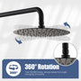 10" Wall Mount Water Saving Rain Shower Head System with Handheld