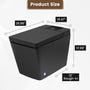 Square Smart Bidet Toilet with Heated Seat and Radar Sensor Lid
