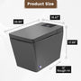 Square Smart Bidet Toilet with Heated Seat and Radar Sensor Lid