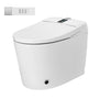 Luxe Smart Bidet Toilet with Built-in Deodorizer and LED Display, White, Black & Grey