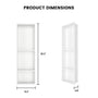 12.2" x 28.7"/39.3" Glossy White SMC Shower Niche with 1 or 2 Shelves