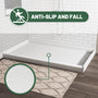 48"/60"x36"/32" Matte White Solid Composite Stone Shower Base with Anti-Slip Textured