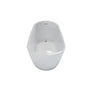 55"/59"/63" Glossy White Acrylic Freestanding Soaking Bathtub with Slipper design