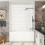 60"x36"/48"x96" Medium Tile Pattern SMC Shower Wall Panel System in 4 Finishes