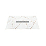60"x36" White/Calacatta Curbless SMC Shower Base with Flamed Rock Slip-Resistant Surface, Center Drain