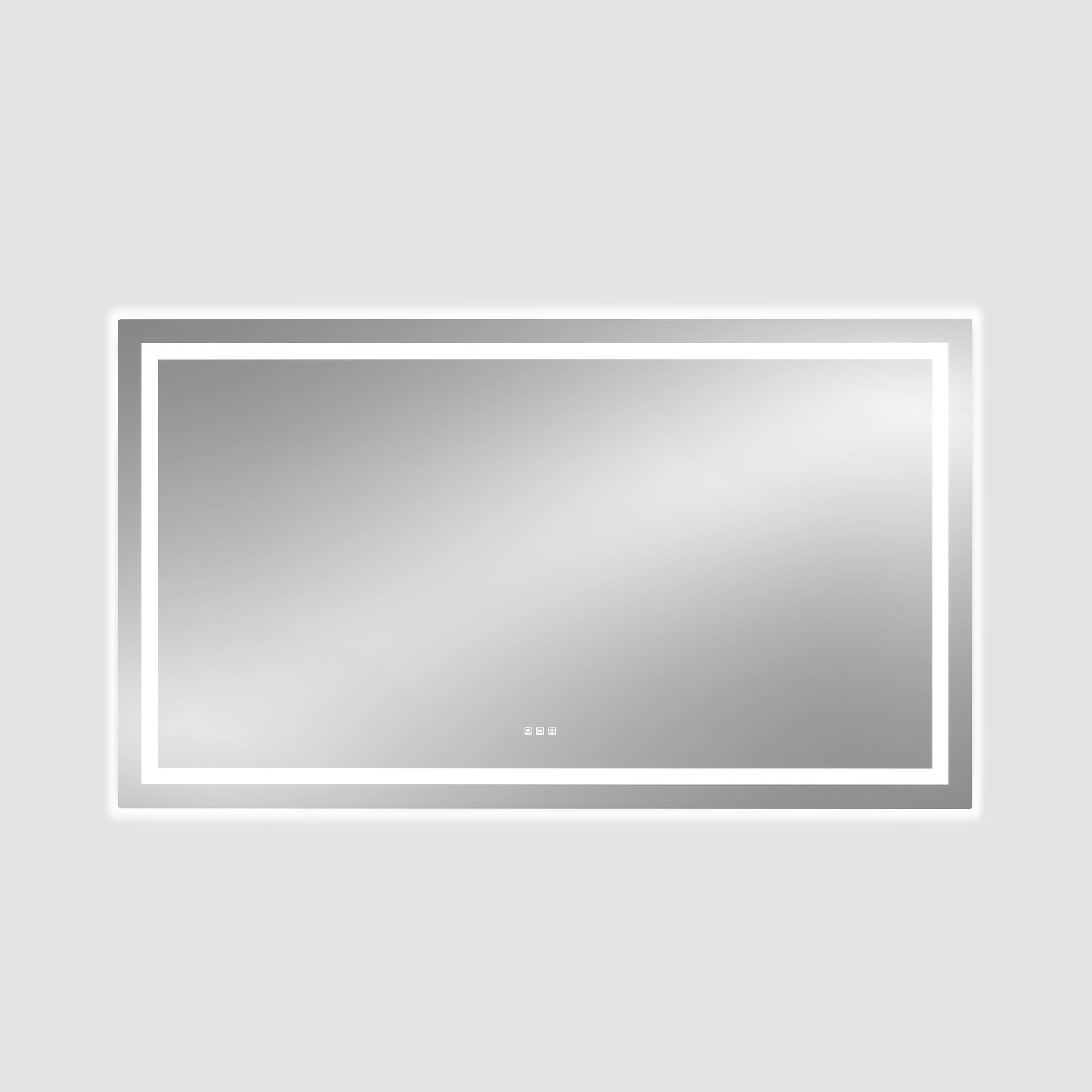 Dual Lighting LED Bathroom Mirror with Touch Dimming, Anti Fog