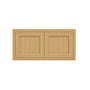 Inset Hazelnut Oak RTA 24-36"W x 12-24"H x 13.5"D 10-Size Double Doors Wall Cabinet