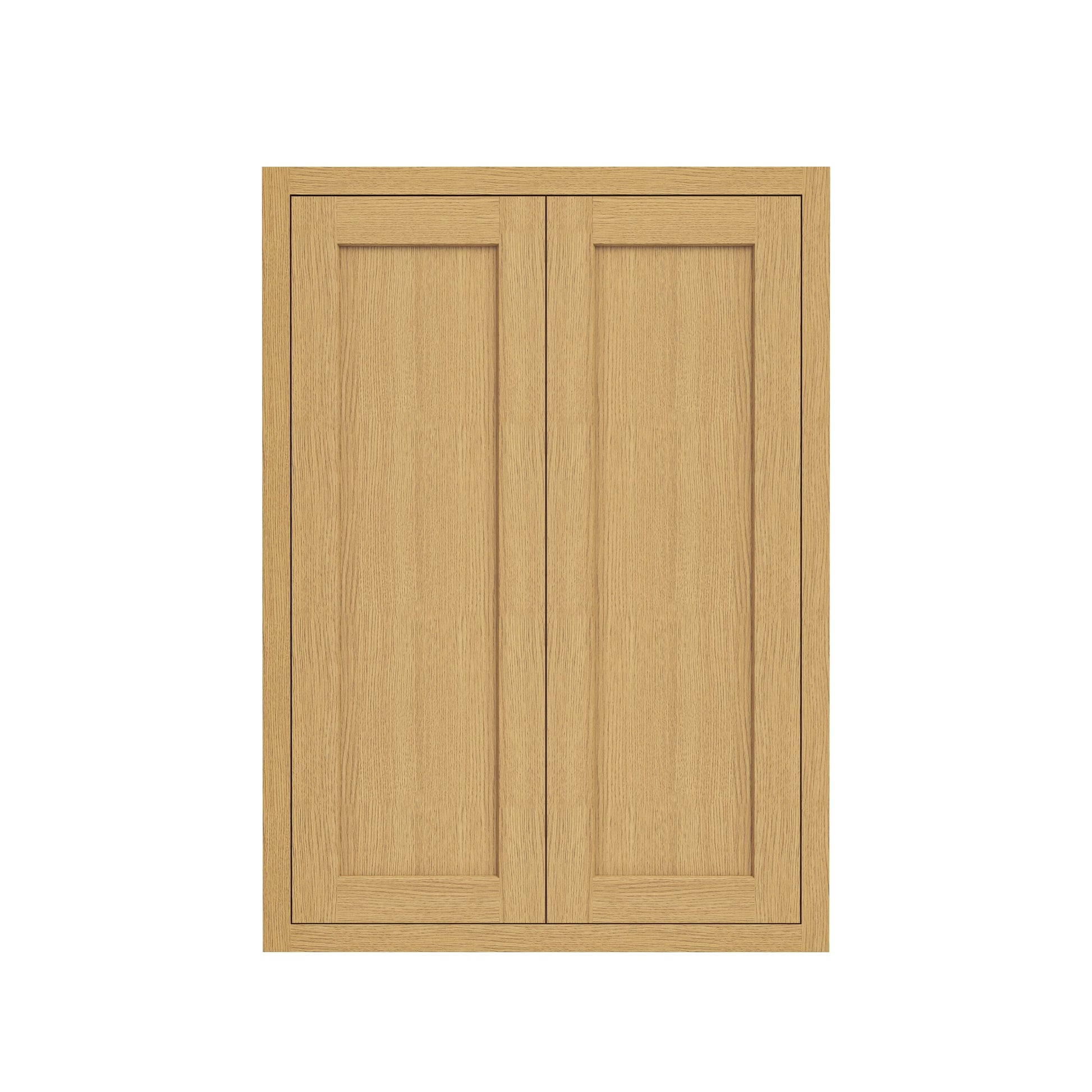 Inset Hazelnut Oak RTA 24-36"W x 30-42"H x 13.5"D 15-Size Double Doors Wall Cabinet