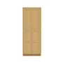 Inset Hazelnut Oak RTA 24-36"W x 84-96"H x 25"D 9-Size Pantry Cabinet with 4 Doors and 4 Shelves