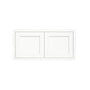 Inset Origami White RTA 24-36"W x 12-24"H x 13.5"D 10-Size Double Doors Wall Cabinet