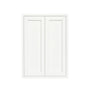 Inset Origami White RTA 24-36"W x 30-42"H x 13.5"D 15-Size Double Doors Wall Cabinet
