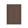 Inset Truffle Brown RTA 24-36"W x 30-42"H x 13.5"D 15-Size Double Doors Wall Cabinet
