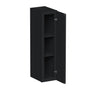 Slim Ebony Black Shaker RTA 9"-21"W x 30"/36"/42"H x 12"D 15-Size Single Door Standard Wall Cabinet