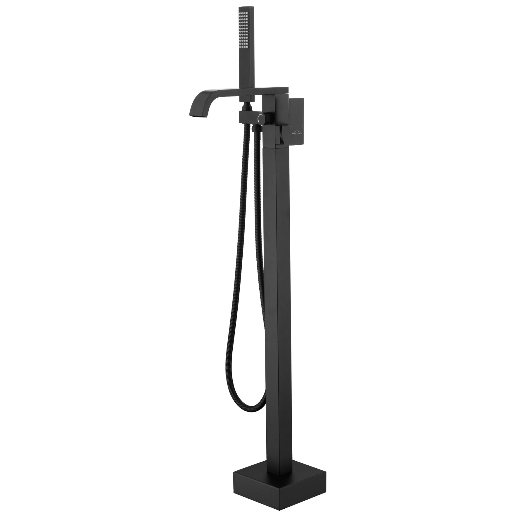 Solid Brass Freestanding Tub Filler Faucet with Handheld Shower