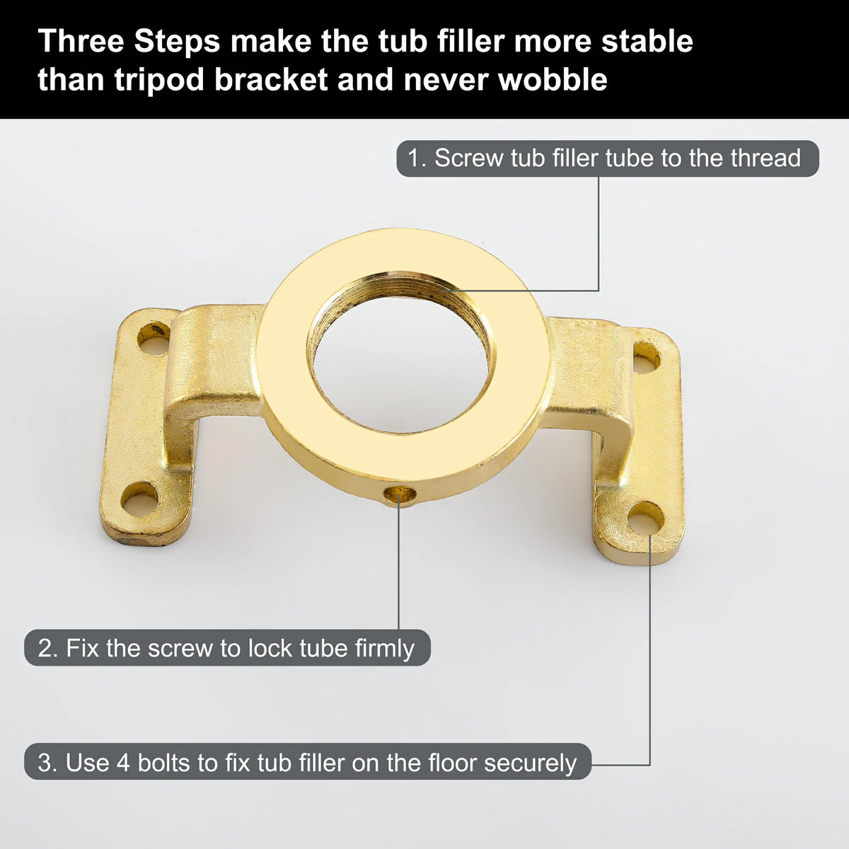 360° Swivel Aerated Spout Freestanding Bathtub Faucet with Hand Shower in Brushed Gold