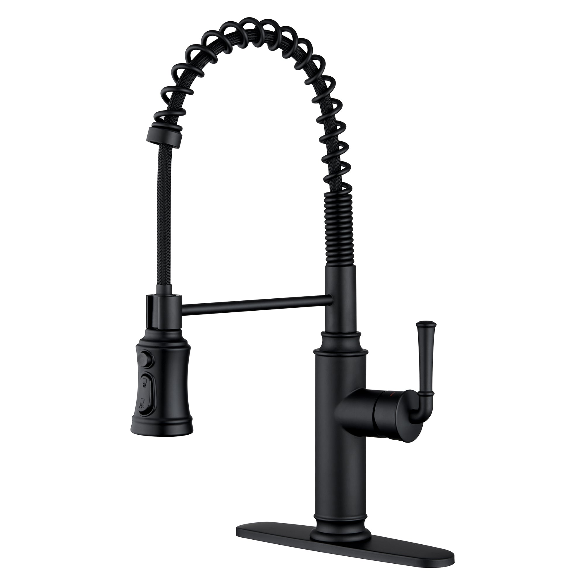 Kitchen Faucet with Pull Down Sprayer, Farmhouse RV Small Vanity Faucet with 360° Rotation Spout and Deck Plate
