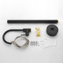 Freestanding Bathtub Faucet with Single-Handle Brass Floor Mount Filler & 360-Degree Rotation
