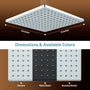 9-inch High Pressure Rainfall Shower Head ABS Square Showerhead