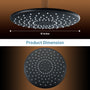 10-Inch Round High Pressure ABS Shower Head Rainfall Showerhead