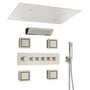23.6" x 15.7" Ceiling-Mounted 5-Function Thermostatic Shower System with Neck/Back Massage Spout