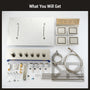 23.6" x 15.7" Ceiling-Mounted 5-Function Thermostatic Shower System with Neck/Back Massage Spout