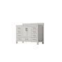30"/36"/48"/72" Freestanding Bathroom Vanity with White Marble-Pattern Artificial Stone Top