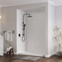48"/60" x 30"/32"/36" White SMC Rectangular Shower Base with Non-Slip Texture, Left/Right Drain