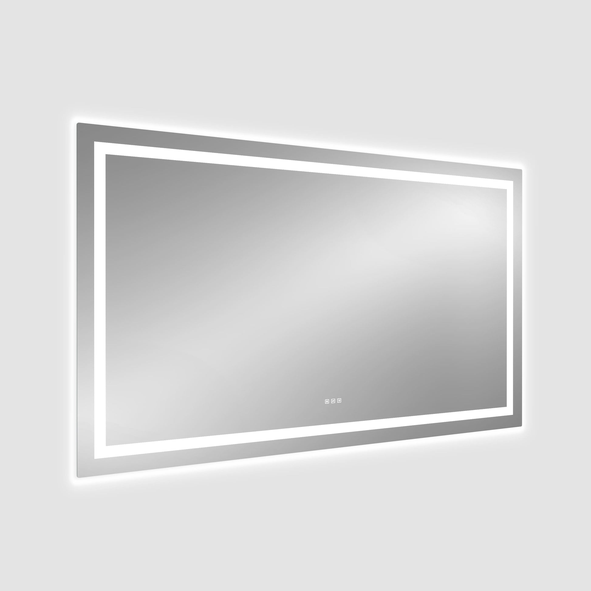 Dual Lighting LED Bathroom Mirror with Touch Dimming, Anti Fog