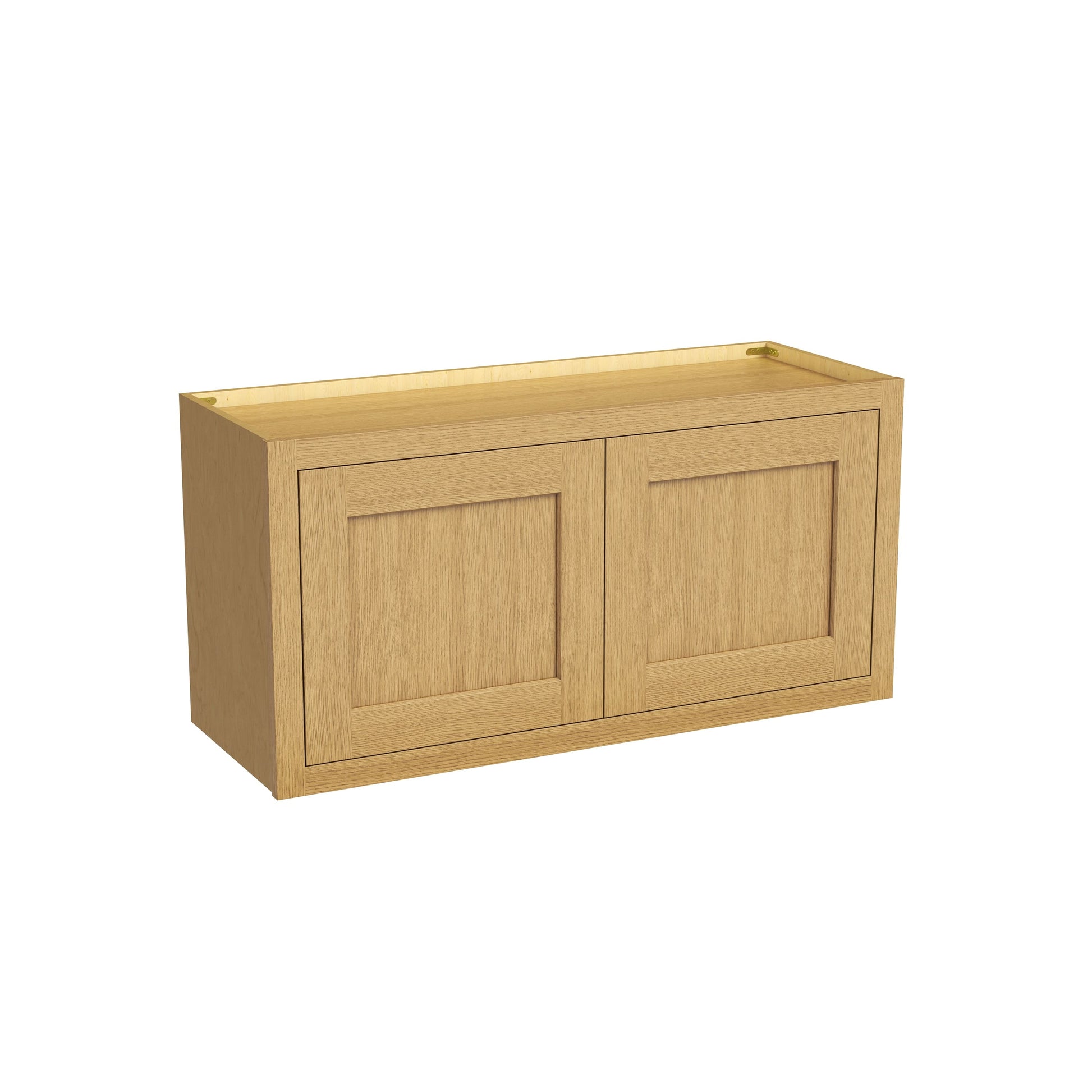 Inset Hazelnut Oak RTA 24-36"W x 12-24"H x 13.5"D 10-Size Double Doors Wall Cabinet