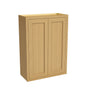 Inset Hazelnut Oak RTA 24-36"W x 30-42"H x 13.5"D 15-Size Double Doors Wall Cabinet