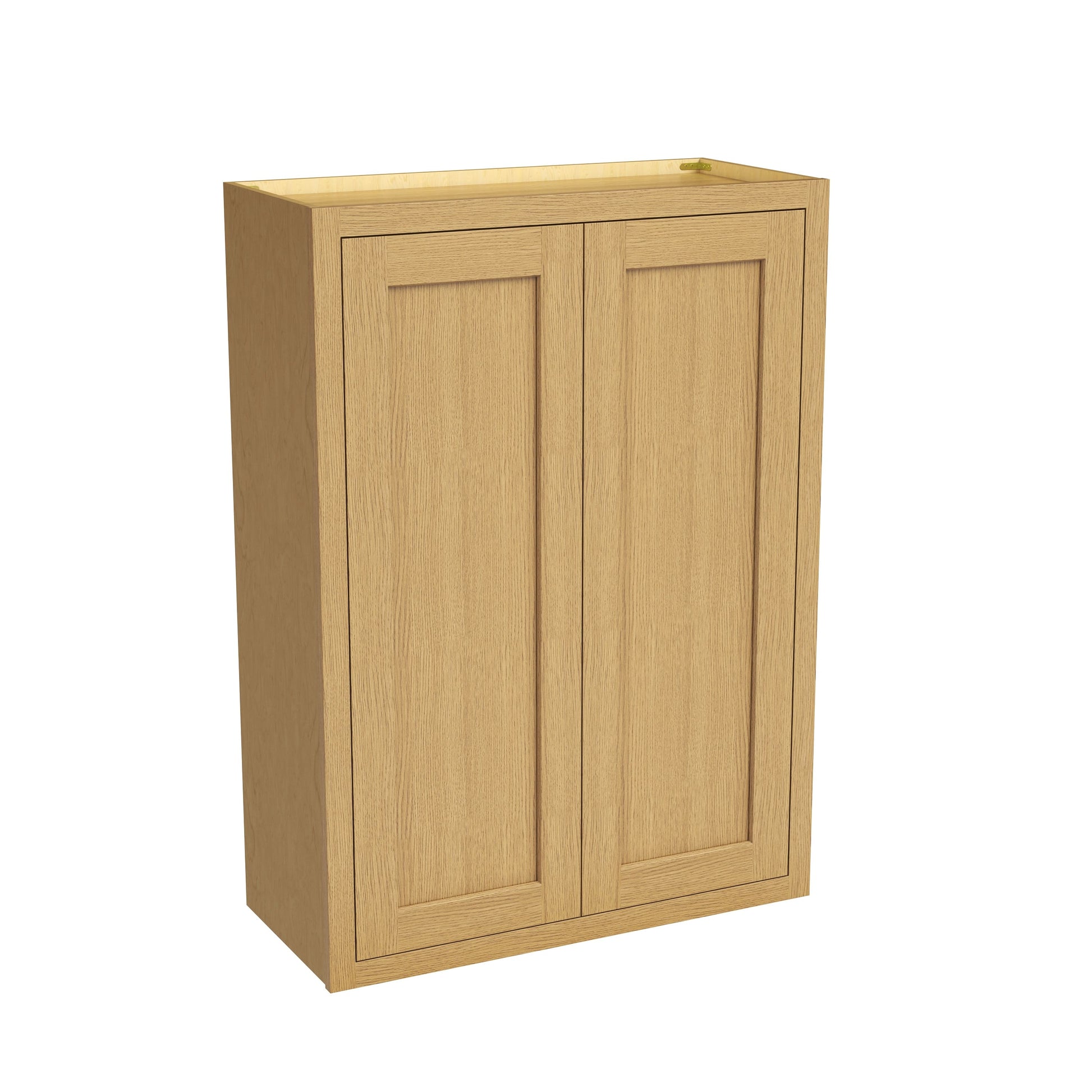 Inset Hazelnut Oak RTA 24-36"W x 30-42"H x 13.5"D 15-Size Double Doors Wall Cabinet