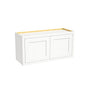 Inset Origami White RTA 24-36"W x 12-24"H x 13.5"D 10-Size Double Doors Wall Cabinet
