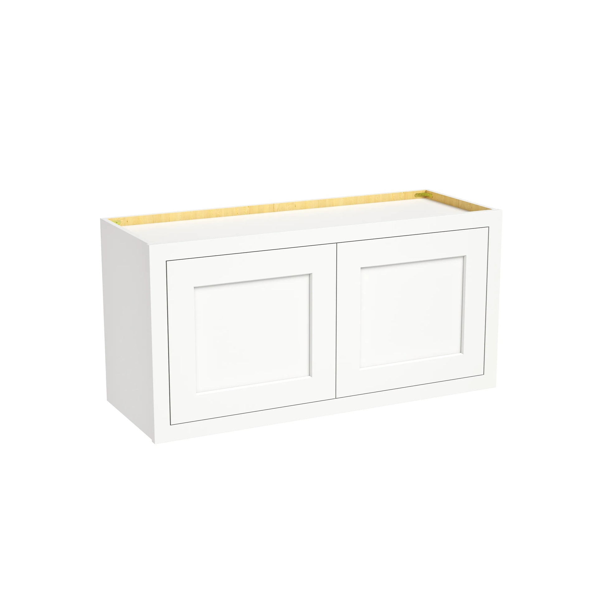 Inset Origami White RTA 24-36"W x 12-24"H x 13.5"D 10-Size Double Doors Wall Cabinet