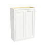 Inset Origami White RTA 24-36"W x 30-42"H x 13.5"D 15-Size Double Doors Wall Cabinet