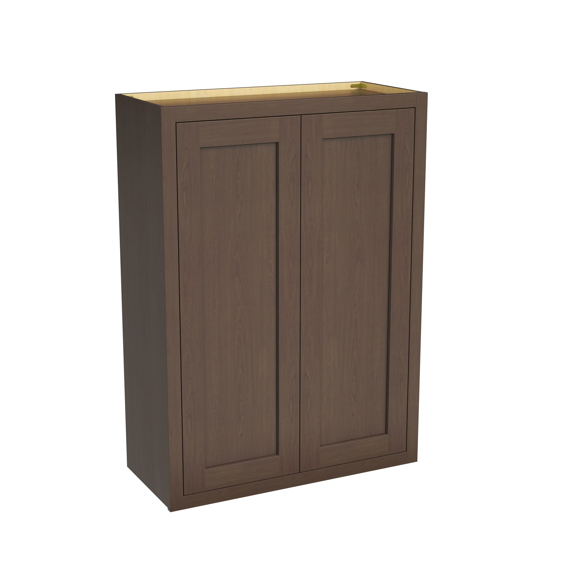 Inset Truffle Brown RTA 24-36"W x 30-42"H x 13.5"D 15-Size Double Doors Wall Cabinet