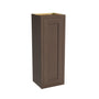 Inset Truffle Brown RTA 9-21"W x 30-42"H x 13.5"D 15-Size Single Door Wall Cabinet