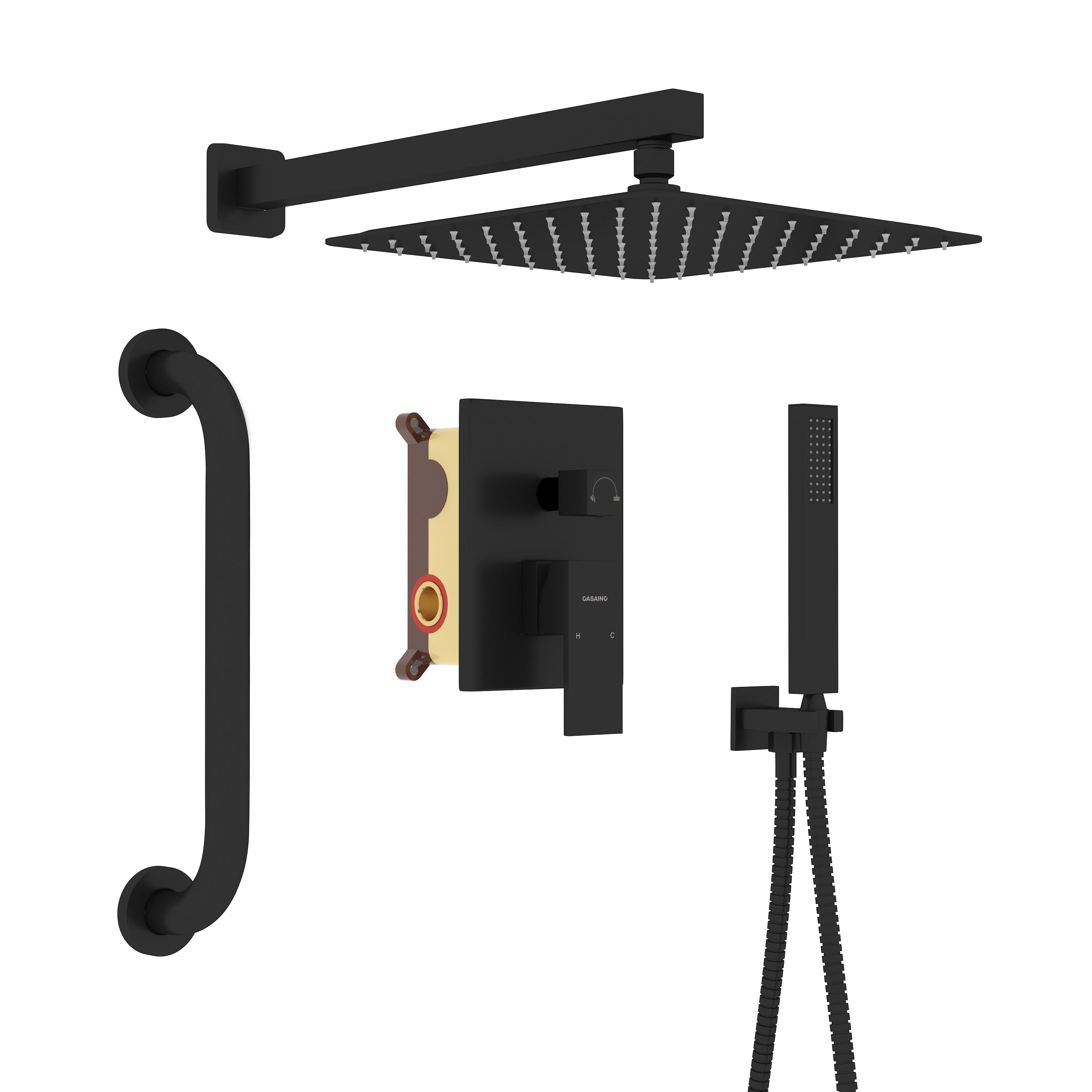 10-inch ADA Compliant Shower System with Handheld Shower