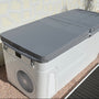 77" All-in-One Cold Plunge Tub with Built-In Chiller/Heater and Insulated Cover