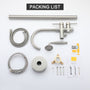 Freestanding Bathtub Faucet with Handheld Shower & Double Handles