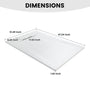 European-Style SMC Shower Base with Anti-Slip Design in Black or White
