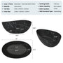63" Artistic Marble Sculptural Solid Surface Freestanding Soaking Bathtub
