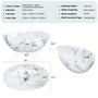 63" Artistic Marble Sculptural Solid Surface Freestanding Soaking Bathtub