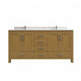 42"/55"/60"/72"/84" Warm Oak Freestanding Bathroom Vanity with Solid Wood Construction