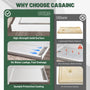 48"/60"x36"/32" Matte White Solid Composite Stone Shower Base with Anti-Slip Textured