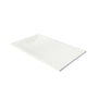60"x32"/36" Curbless SMC Shower Base with Flamed Rock Slip-Resistant Surface, Reversible Drain