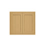 Inset Hazelnut Oak RTA 24-36"W x 30-42"H x 13.5"D 15-Size Double Doors Wall Cabinet