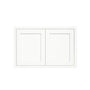 Inset Origami White RTA 24-36"W x 12-24"H x 13.5"D 10-Size Double Doors Wall Cabinet