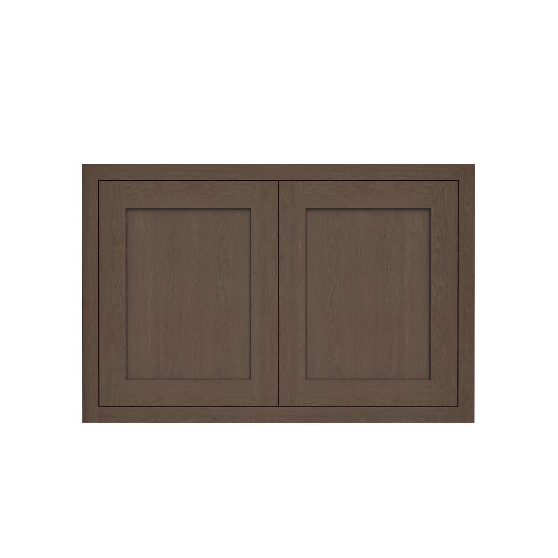 Inset Truffle Brown RTA 24-36"W x 12-24"H x 13.5"D 10-Size Double Doors Wall Cabinet