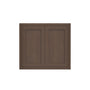 Inset Truffle Brown RTA 24-36"W x 30-42"H x 13.5"D 15-Size Double Doors Wall Cabinet